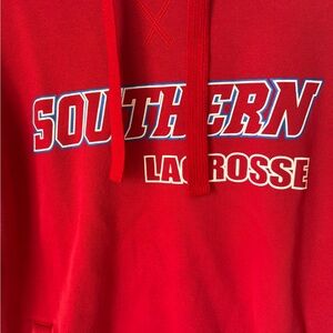 Red Florida Southern Lacrosse Hoodie
